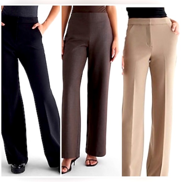 Express Editor Black, Taupe and Columnist Shine High wasted trouser. - Picture 1 of 7